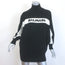 Balmain Kids Sequined Logo Sweater Dress Black Size 14 Womens Extra Small