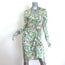 Baum und Pferdgarten Aditri Ruched Dress Floral Print Stretch Silk Size 36