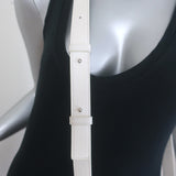 Bottega Veneta Cassette Crossbody Bag White Leather