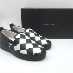 Bottega Veneta Checkerboard Intrecciato Slip-On Sneakers