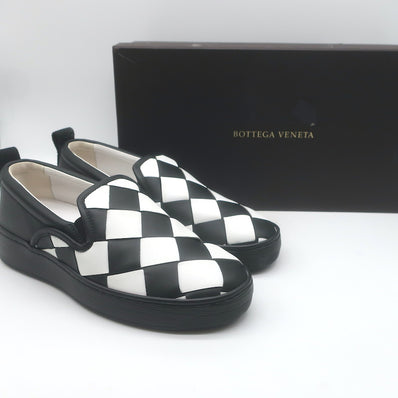 Bottega Veneta Checkerboard Intrecciato Slip-On Sneakers