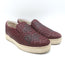 Bottega Veneta Dodger Butterfly Intrecciato Leather Sneakers Burgundy Size 37.5