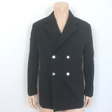 Bottega Veneta Double Breasted Blazer Black Crinkled Nylon Size 48