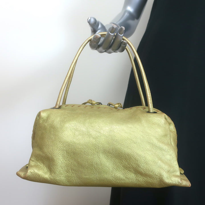 Bottega Veneta Intrecciato-Trim Small Bag 