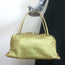 Bottega Veneta Intrecciato-Trim Small Bag Greenish Gold Metallic Leather