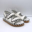 Bottega Veneta Jack Two-Tone Dad Sandals White & Black Leather Size 39