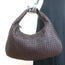 Bottega Veneta Large Veneta Hobo Dark Brown Intrecciato Leather Shoulder Bag