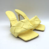 Bottega Veneta Lido Mules Pastel Yellow 