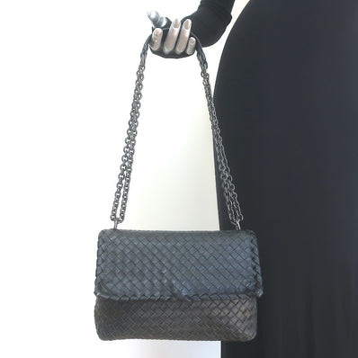 Bottega Veneta Olimpia Small Shoulder Bag Black