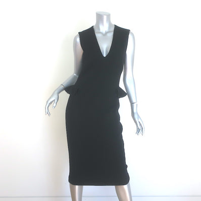 Bottega Veneta Sleeveless Ruffled Peplum Dress