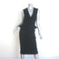 Bottega Veneta Sleeveless Ruffled Peplum Dress Black Wool Crepe Size 40