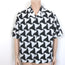 Bottega Veneta Wavy Triangle Print Short Sleeve Shirt Black/White Size 48