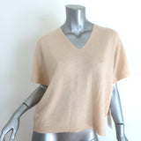 Brochu Walker Ophi Cashmere V-Neck Sweater Buff Size Extra Small NEW