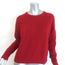 Brochu Walker The Everyday Cashmere Bright Crew Sweater Red Size Small
