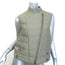 Brunello Cucinelli Asymmetric-Zip Down Puffer Vest Sage Cotton-Silk Size 40