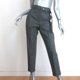Brunello Cucinelli Belted Houndstooth Pants Gray 