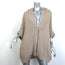 Brunello Cucinelli Chunky Knit Zip-Up Hooded Cardigan Beige Cotton Size Large