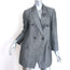 Brunello Cucinelli Crystal-Embellished Double Breasted Blazer Gray Size 42