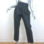 Brunello Cucinelli Metallic Check Paperbag Waist Pants Charcoal/Green Size US 6