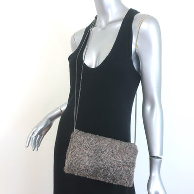 Brunello Cucinelli Metallic Shearling Clutch