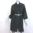 Brunello Cucinelli Monili-Belt Suede Coat Charcoal Size US 40