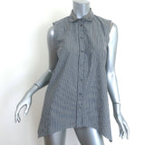 Brunello Cucinelli Monili-Collar Striped Button Down Top