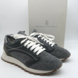 Brunello Cucinelli Monili-Trim Knit Running Sneakers