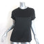 Brunello Cucinelli Monili-Trim Satin T-Shirt Black Size Medium Short Sleeve Top