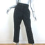 Brunello Cucinelli Monili-Trim Tapered Contrast Seam Pants Black Wool Size 42