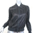 Brunello Cucinelli Monili-Trimmed Leather Bomber Jacket Black Size 38