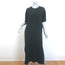 Brunello Cucinelli Monili-Trimmed Maxi T-Shirt Dress Black Crepe Size Small