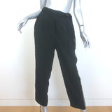 Brunello Cucinelli Monili Side-Stripe Ribbon Tie Pants Black