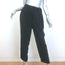 Brunello Cucinelli Monili Side-Stripe Ribbon Tie Pants Black Crepe Size 42