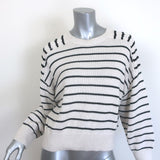 Brunello Cucinelli Sequin-Striped Crewneck Sweater