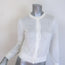 Brunello Cucinelli Sequined Knit Cardigan White Linen-Silk Size Small