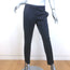 Brunello Cucinelli Skinny Leg Trousers Black Stretch Wool Sateen Size 42