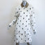 Burberry Carrington Dalmation Print Car Coat Off-White Cotton Size US 2