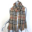 Burberry Giant Check Fringed Boucle Scarf Taupe Cashmere-Silk