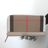 Burberry House Check Large Zip Around Wallet