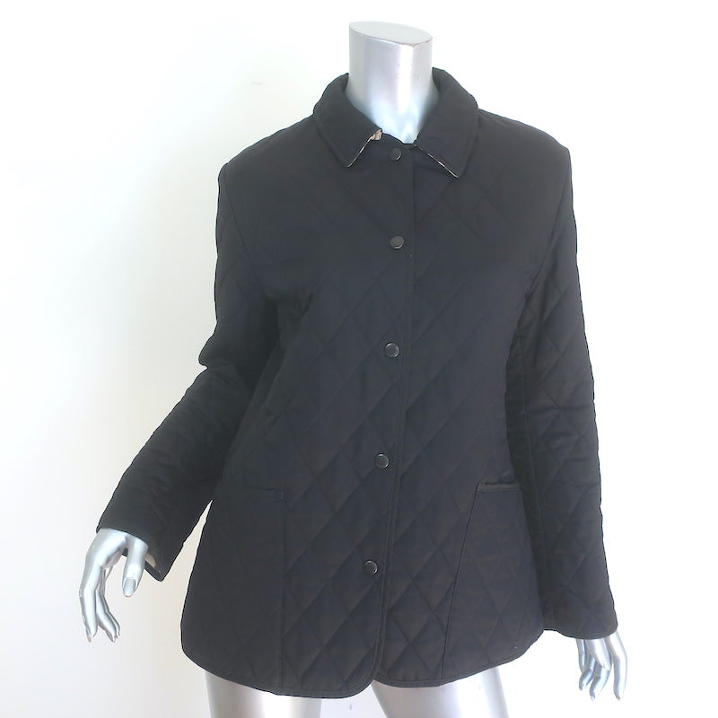 Burberry London Quilted Snap-Front Jacket 