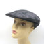 Burberry Nova Check Newsboy Cap Charcoal/Black Size Extra Large