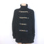 Burberry Prorsum Rope-Toggle Duffle Coat Black Wool Felt Size Extra Extra Large