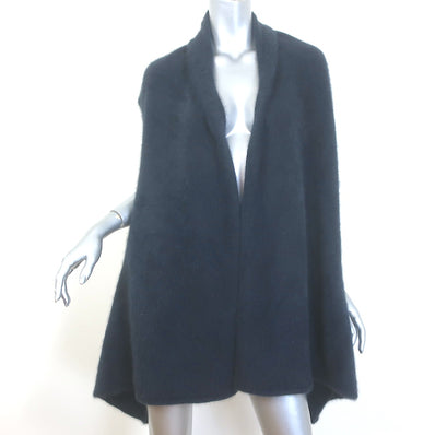 C.T. Plage Draped Sweater Vest Navy Knit One Size