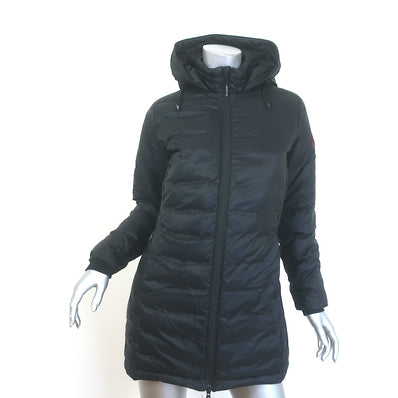 Canada Goose Camp Hooded Down Puffer Jacket Black Size Extra Small