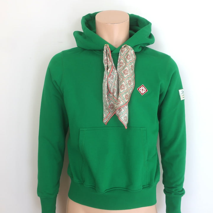 Casablanca Scarf Tie Hoodie Sweatshirt Green