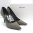 Celine D'Orsay Pumps Gray Suede Size 40.5 Pointed Toe Heels