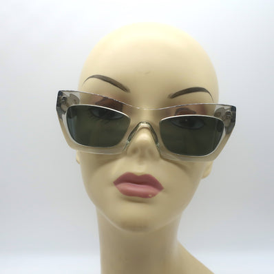 Celine Eva Transparent Cat Eye Sunglasses Light Gray