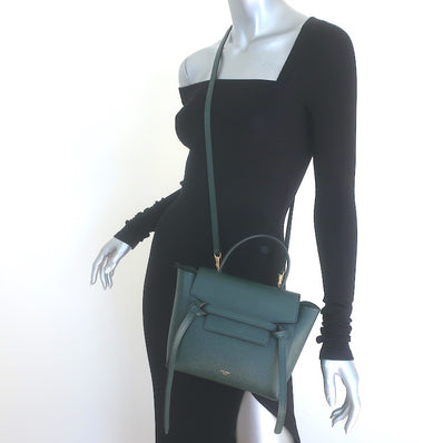 Celine Nano Belt Bag Forest Green