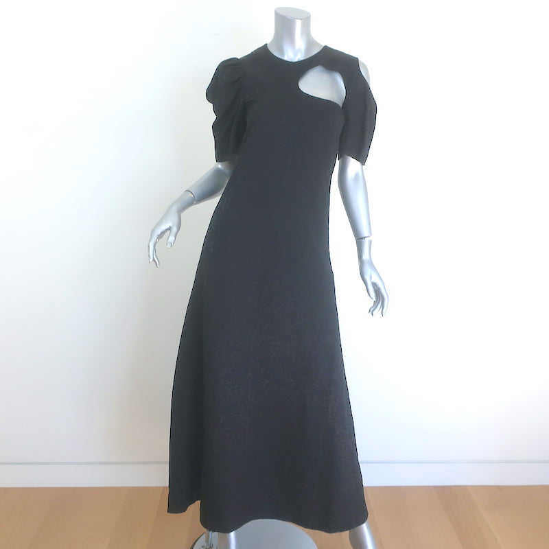 Celine Phoebe Philo Cutout Floral Jacquard Maxi Dress