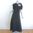Celine Phoebe Philo Cutout Floral Jacquard Maxi Dress Black Satin Size 36 NEW